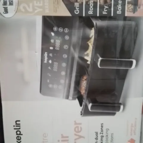 BOXED KEPLIN 9 LITRE DUAL DRAWER AIRFRYER