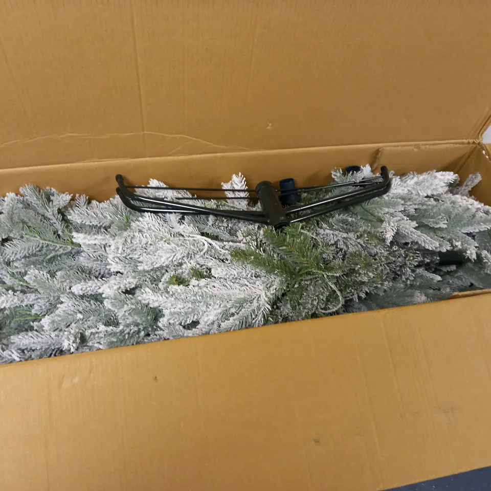 7FT PRELIT FROSTED REAL LOOK BELL SHAPED TREE (COLLECTION ONLY) RRP £309