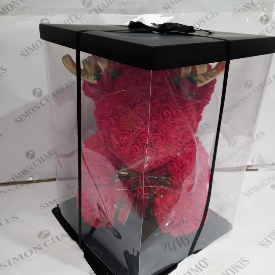 BOXED UNBRANDED ROSE TEDDY BEAR 
