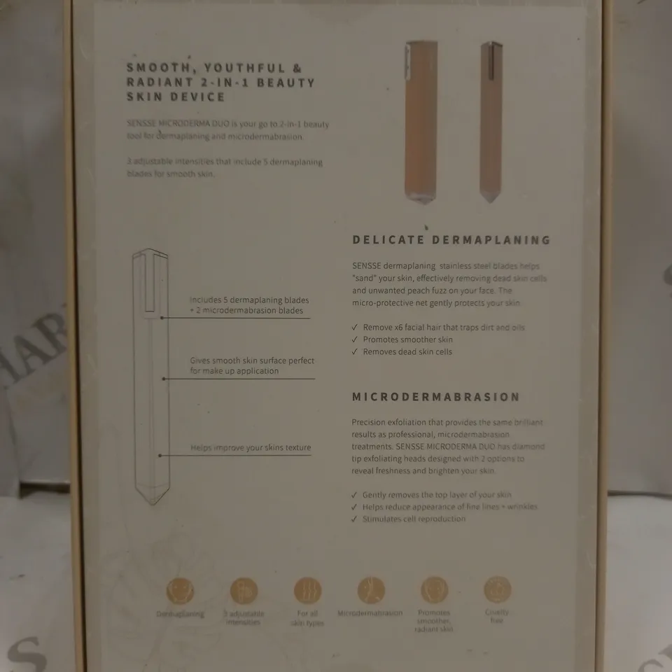 BOXED SENSSE MICRODERMA DUO SKIN DEVICE