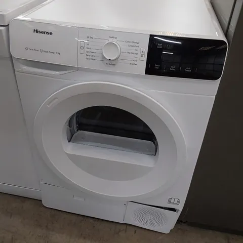 HISENSE 9KG WHITE HEAR PUMP CONDENSER DRYER DHGE901