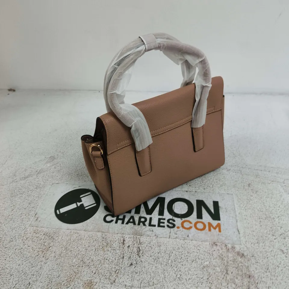 TAN GENUINE LEATHER HANDBAG – WOMEN'S SHOULDER BAG