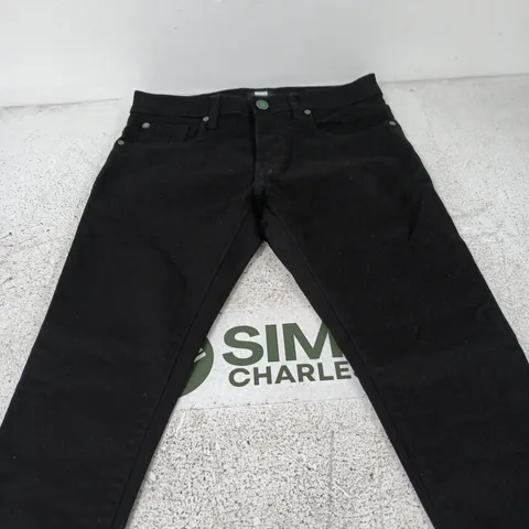 REPLAY ANBASS SLIM HYPERFLEX JEANS - BLACK SIZE 32 REGULAR
