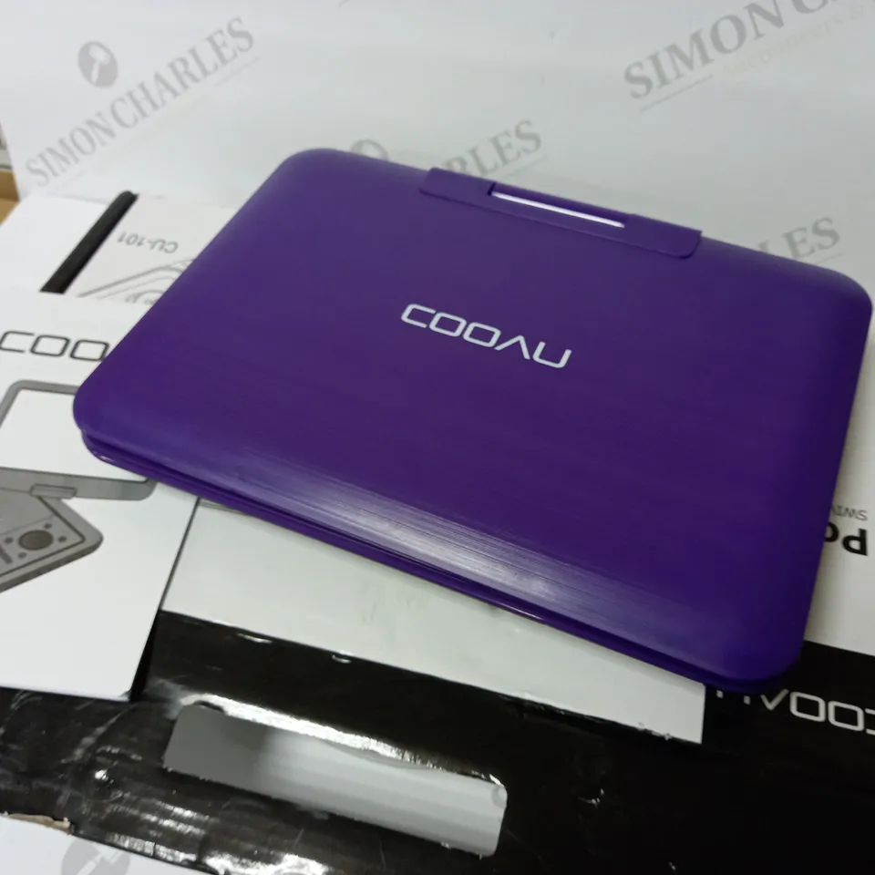 COOVU PORTABLE VIDEO PLAYER WITH SWIVEL SCREEN PURPLE 