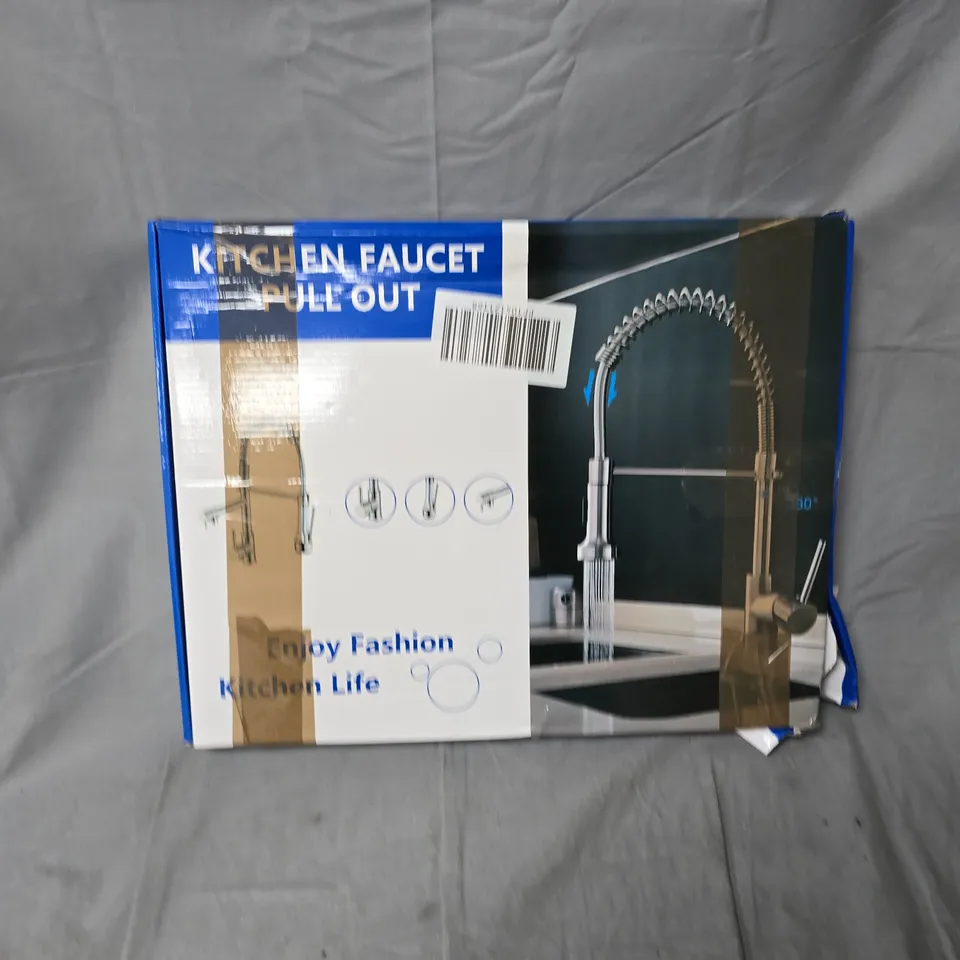 KITCHEN PULL-OUT TAP – CHROME FINISH, BOXED