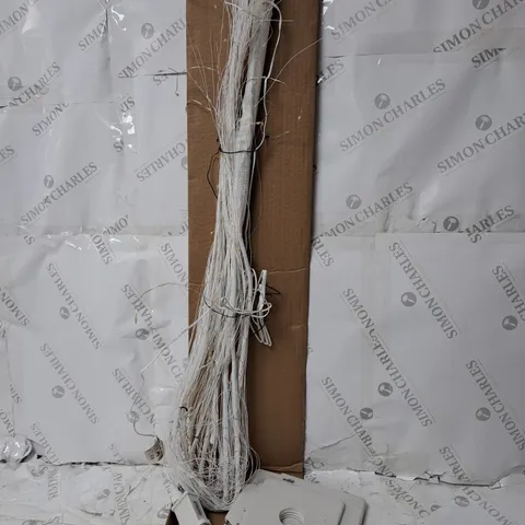 BOXED ALISON CORK PRE-LIT CASCADING GLITTER WHITE WILLOW TREE - COLLECTION ONLY