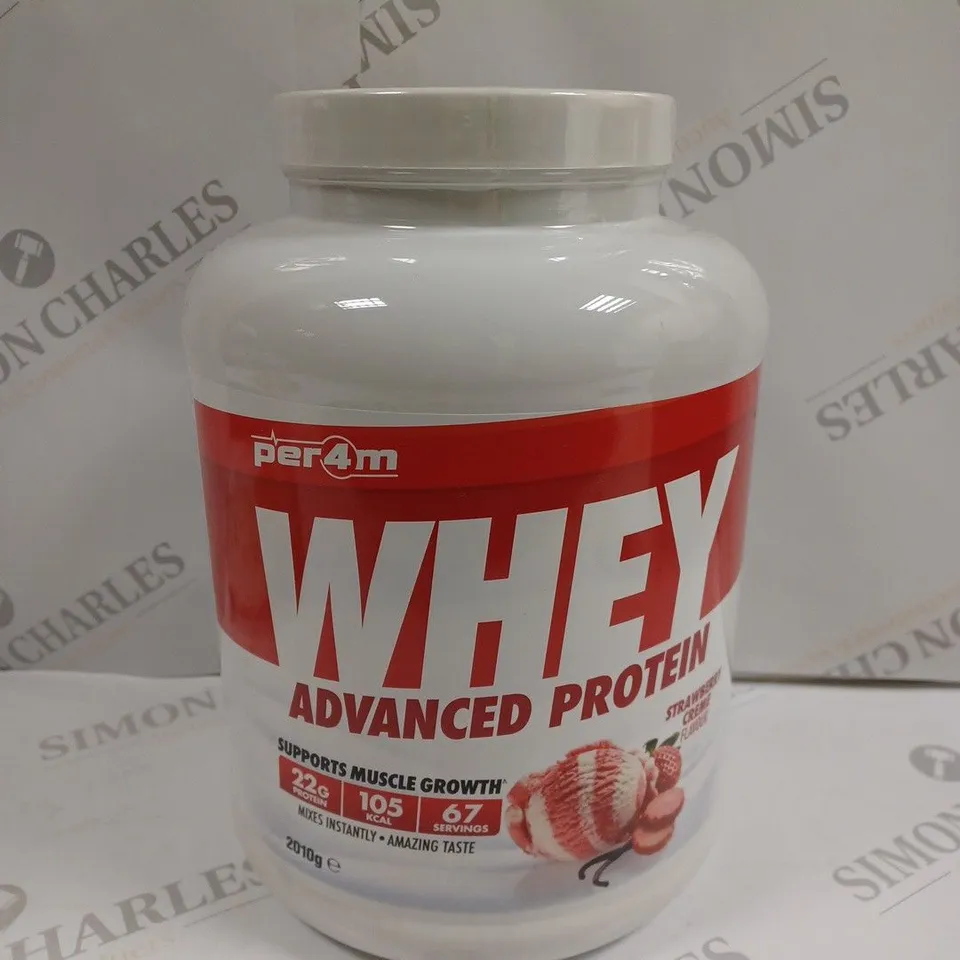SEALED PER4M ADVANCED WHEY PROTEIN - 2KG STRAWBERRY CRÈME