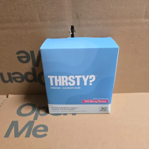 BOXED THIRSTY? HYDRATION + ELECTROLYTE BLEND WILD BERRY FLAVOUR (30 SERVINGS)