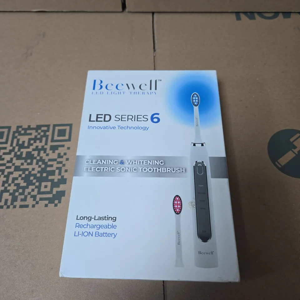 BEEWELL LED SERIES 6 ELECTRIC TOOTHBRUSH WITH 2 HEADS – BOXED 