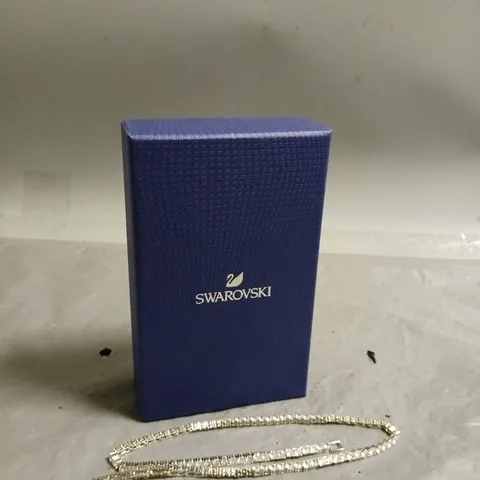 BOXED ADD SEALED SWAROVSKI MATRIX ROUND CUT CRYSTAL TENNIS NECKLACE