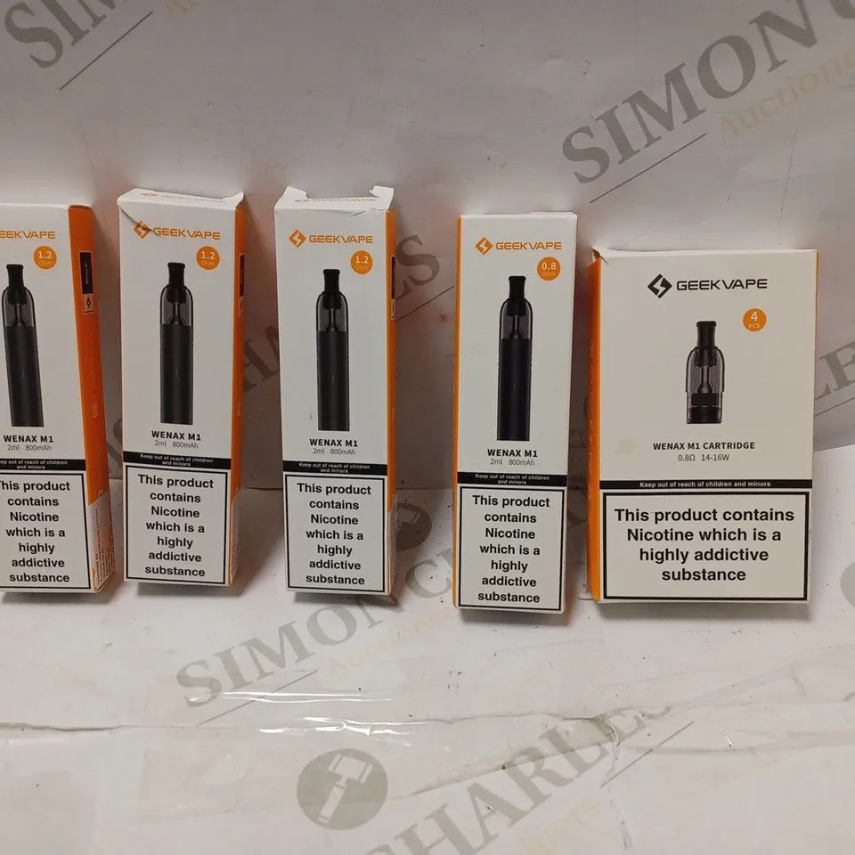 BOXED GEEKVAPE DEVICE AND CARTRIDGE X4, PLUS PACK OF CARTRIDGES
