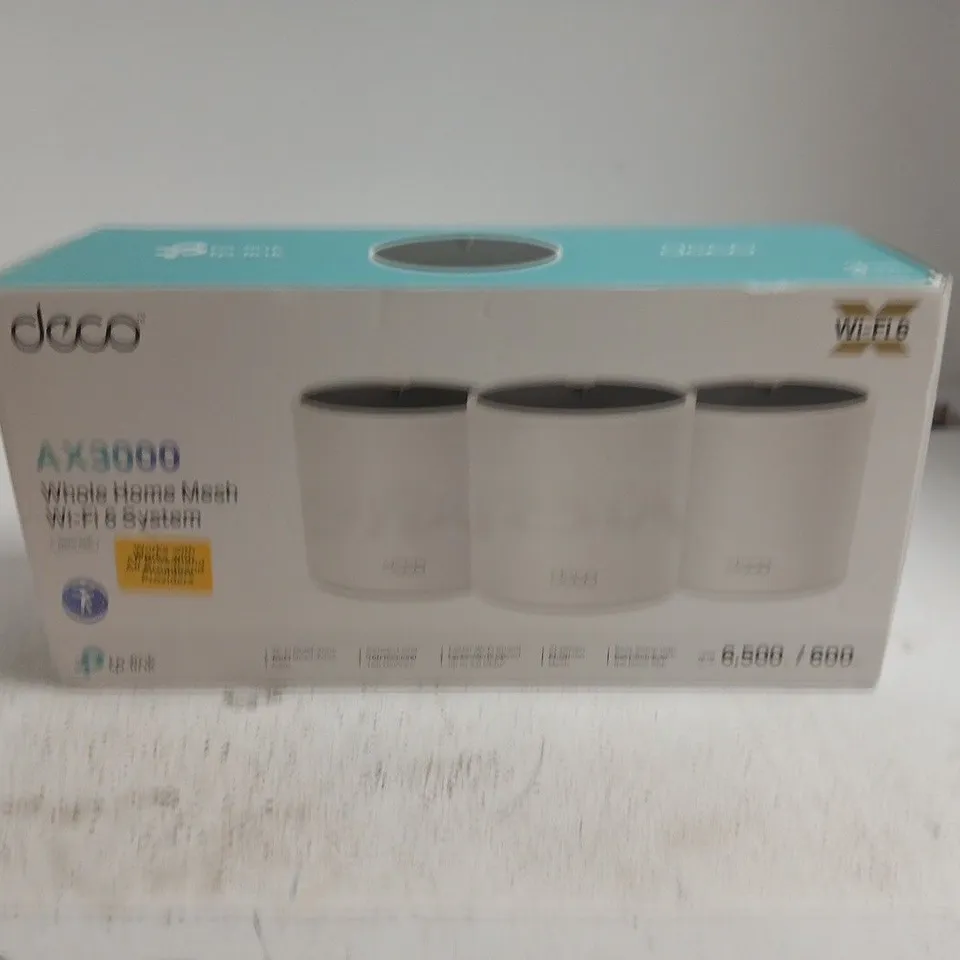 TP-LINK DECO AX3000 3‑PACK WHOLE HOME MESH WI‑FI 6 SYSTEM