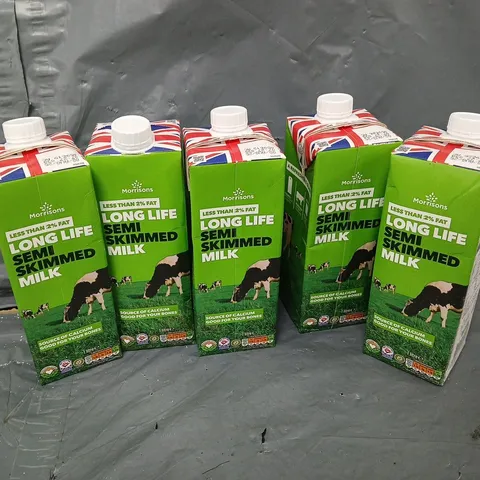 5 LONG LIFE SEM SKIMMED MILK CARTONS (1L) - COLLECTION ONLY