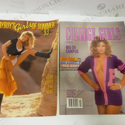 PLAYBOY'S COLLEGE GIRLS MAY '93 + GIRLS OF SUMMER JULY '93 MAGAZINES