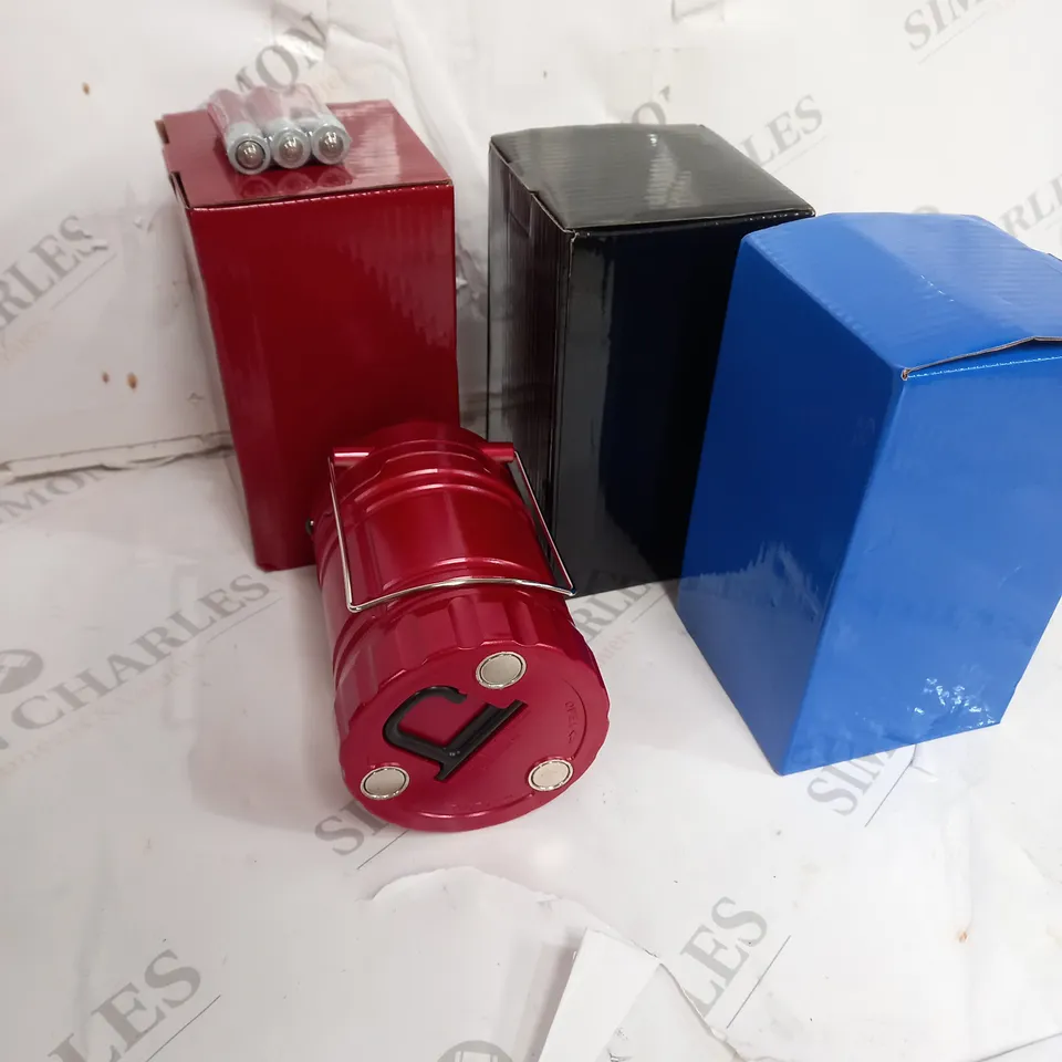 BOXED SECUREBRITE SET OF 3 POP-UP LANTERNS WITH FLASHLIGHT AND EMERGENCY FLASH