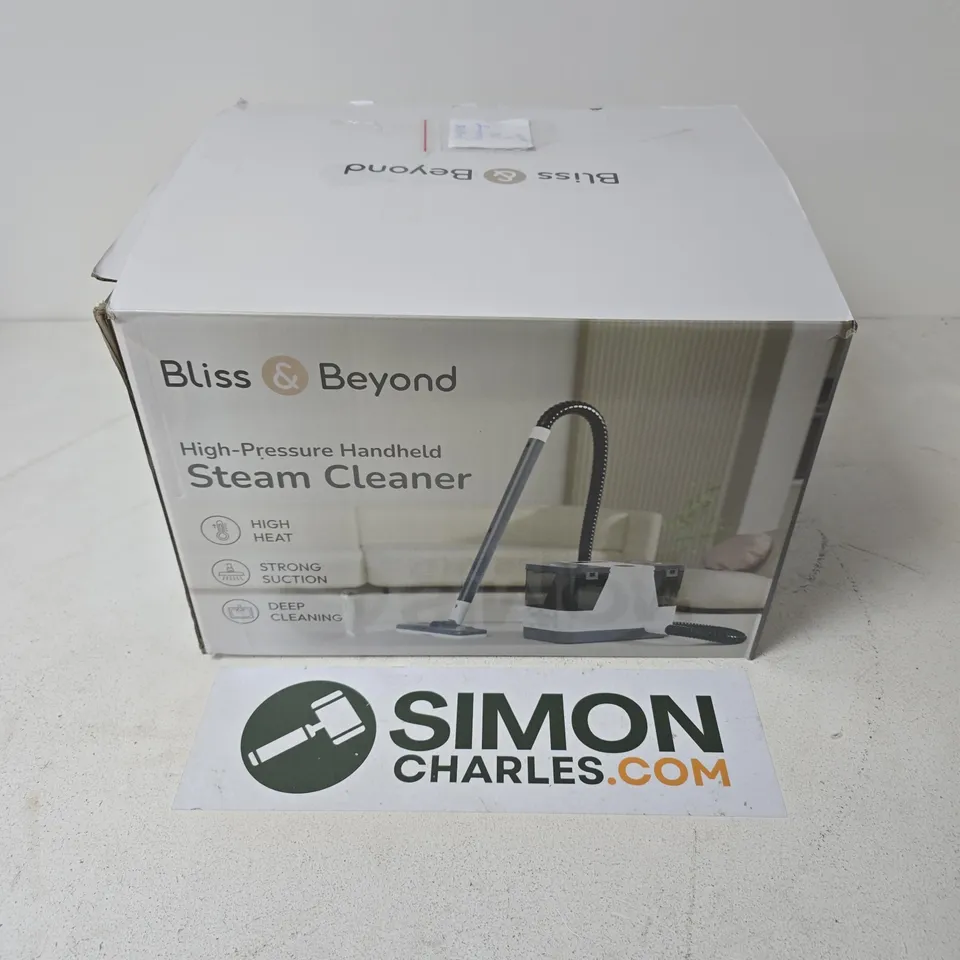BOXED BLISS & BEYOND HIGH-PRESSURE HANDHELD STEAM CLEANER