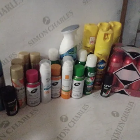 LOT OF HOUSEHOLD ITEMS TO INCLUDE FEBREZE , JUNGLE FORMULA , ETC
