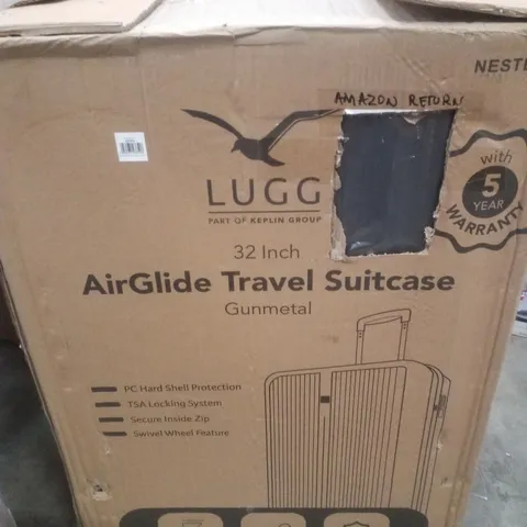 BOXED LUGG 32" AIRGLIDE TRAVEL SUITCASE - GUNMETAL 