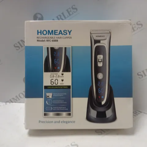 BOXED HOMEASY RECHARGEABLE HAIR CLIPPER