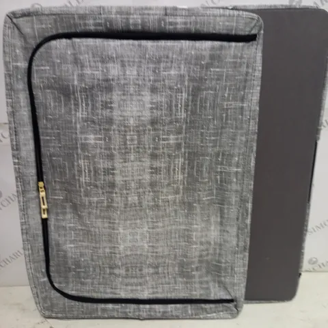 LOT OF 2 COLLAPSIBLE GREY STORAGE CRATES