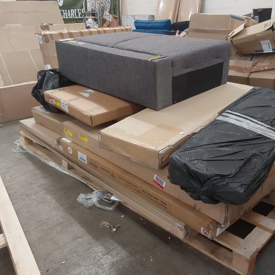 PALLET OF ASSORTED FURNITURE PARTS