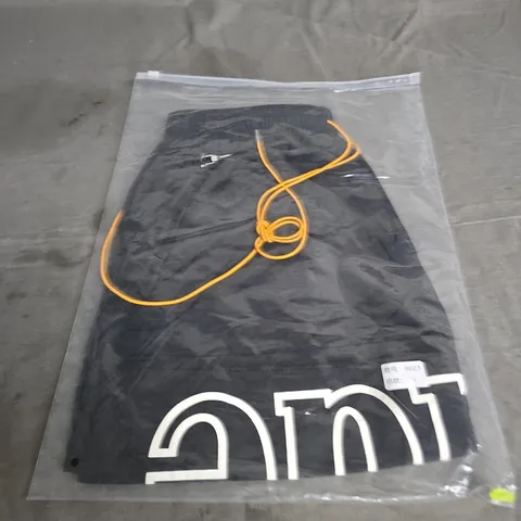RHUDE BLACK SWIM SHORTS SIZE S 