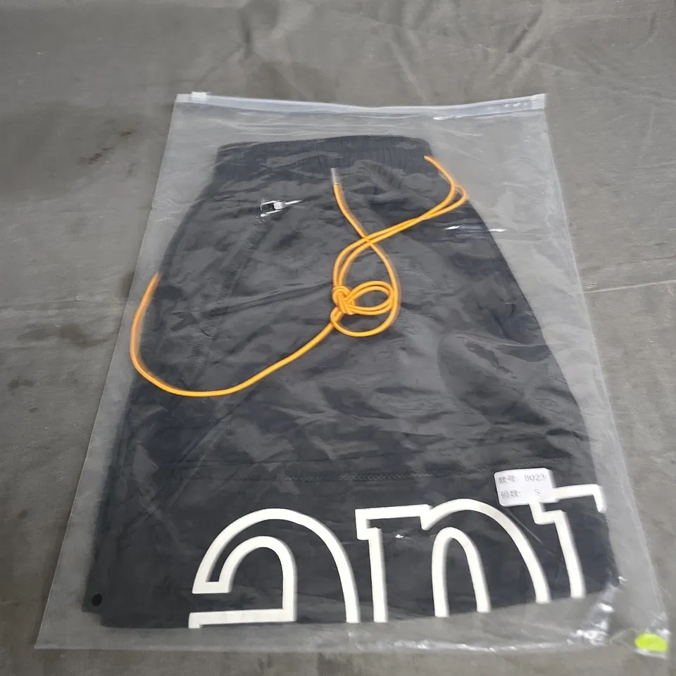 RHUDE BLACK SWIM SHORTS SIZE S 