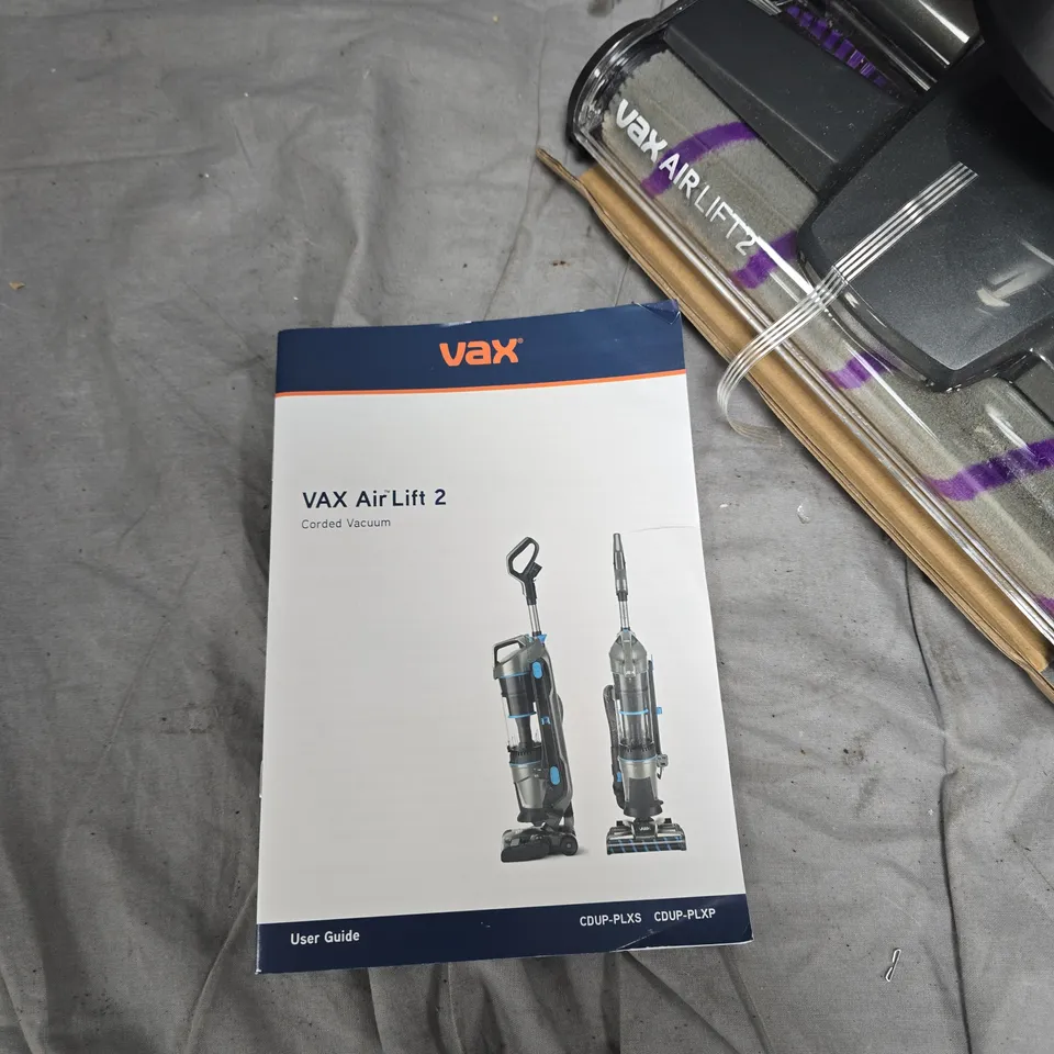 VAX AIR LIFT 2 CORDED VACUUM CLEANER – PURPLE/BLACK, WITH ATTACHMENTS RRP £100