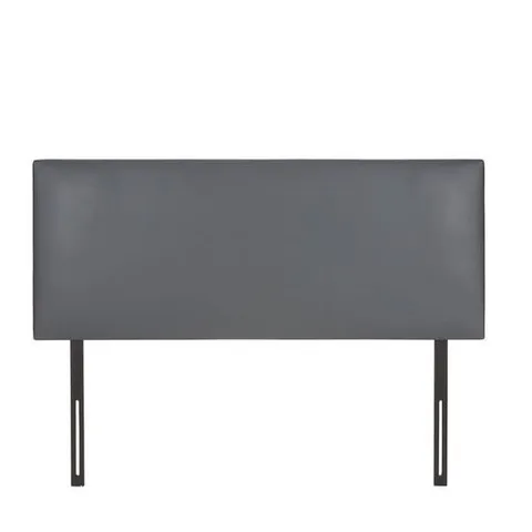 BOXED DESIGNER FAUX LEATHER DOUBLE HEADBOARD