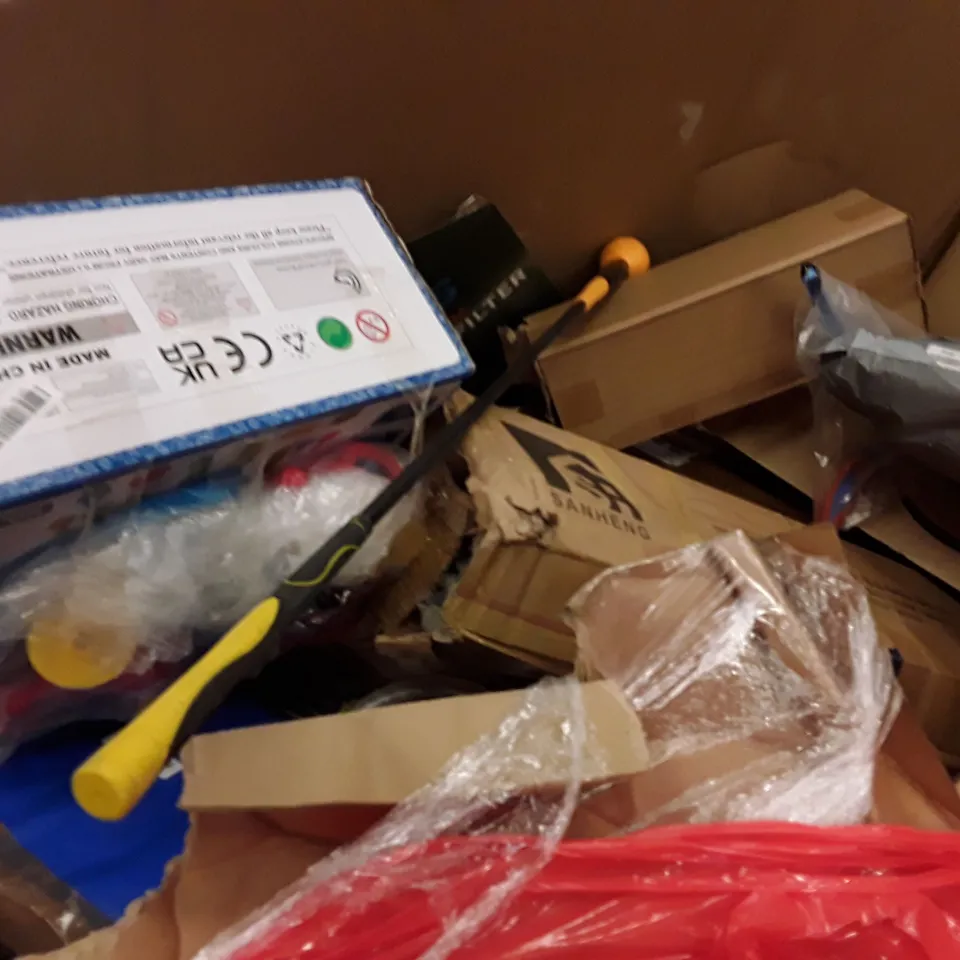 PALLET OF ASSORTED PRODUCTS INCLUDING OFFICE CHAIR, ANTI BLUE LIGHT SCREEN PROTECTOR, LEGO MCLAREN, UMBRELLA, CLOTHES RACK