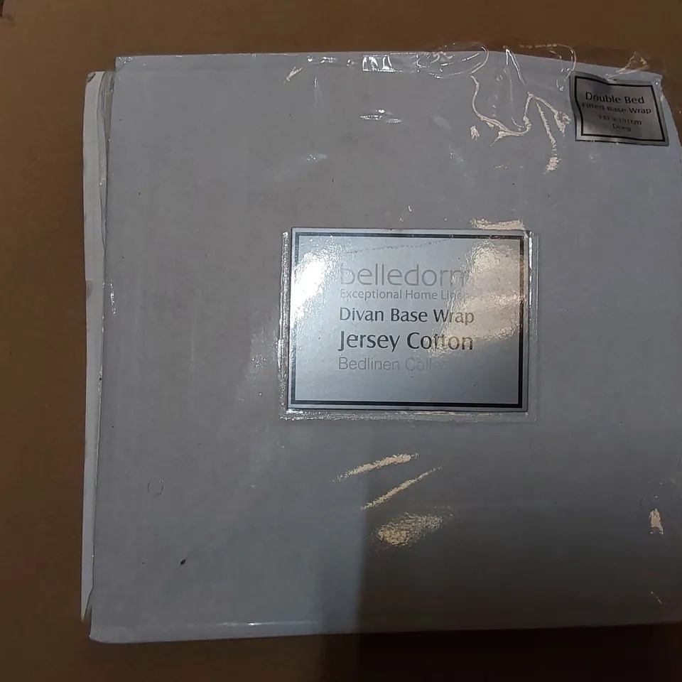 BAGGED BELLEDORM JERSY COTTON DIVAN BED SKIRT - SIZE: DOUBLE (1 ITEM)