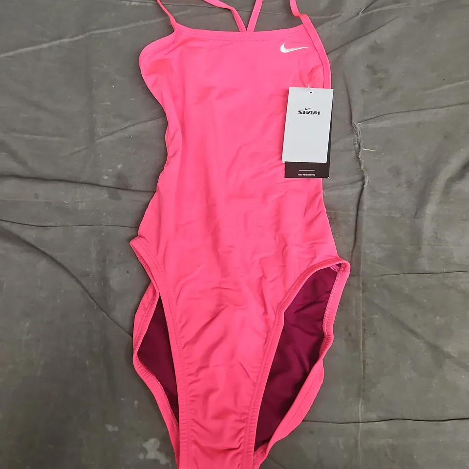 NIKE HYDRASTRONG SWIMSUT IN PINK - SIZE 28