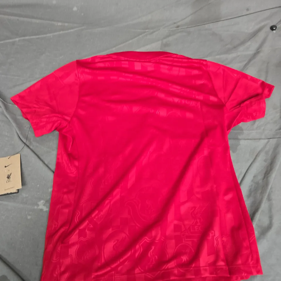 LIVERPOOL FC WOMEN'S NIKE FOOTBALL SHIRT – RED, AXA SPONSOR, SIZE M