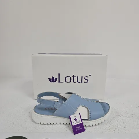 LOTUS ASTRID ULP231 PALE BLUE LEATHER SANDALS – EU 38 