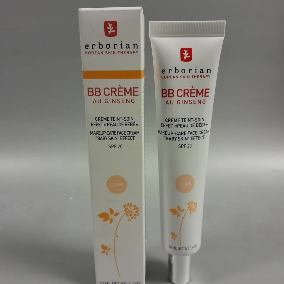 BOXED ERBORIAN BB CRÈME MAKE-UP CARE FACE CREAM - 40ML