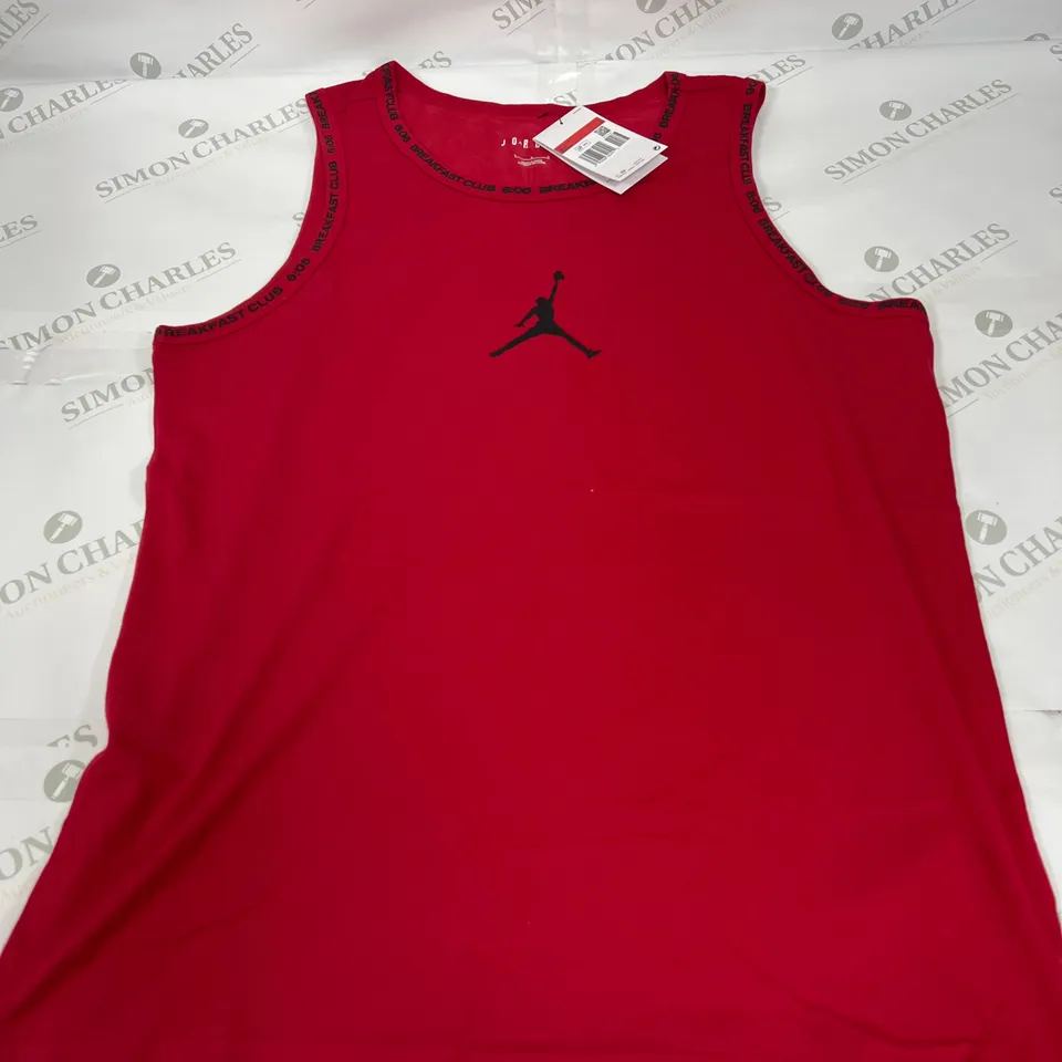 AIR JORDAN JERSEY IN RED SIZE LARGE