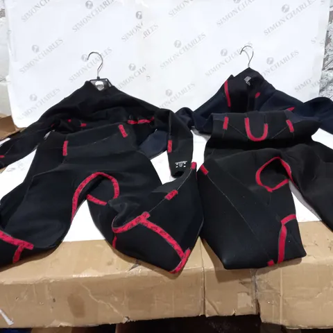 TWO RED/BLACK WET SUITS RIP CURE WET SUITS