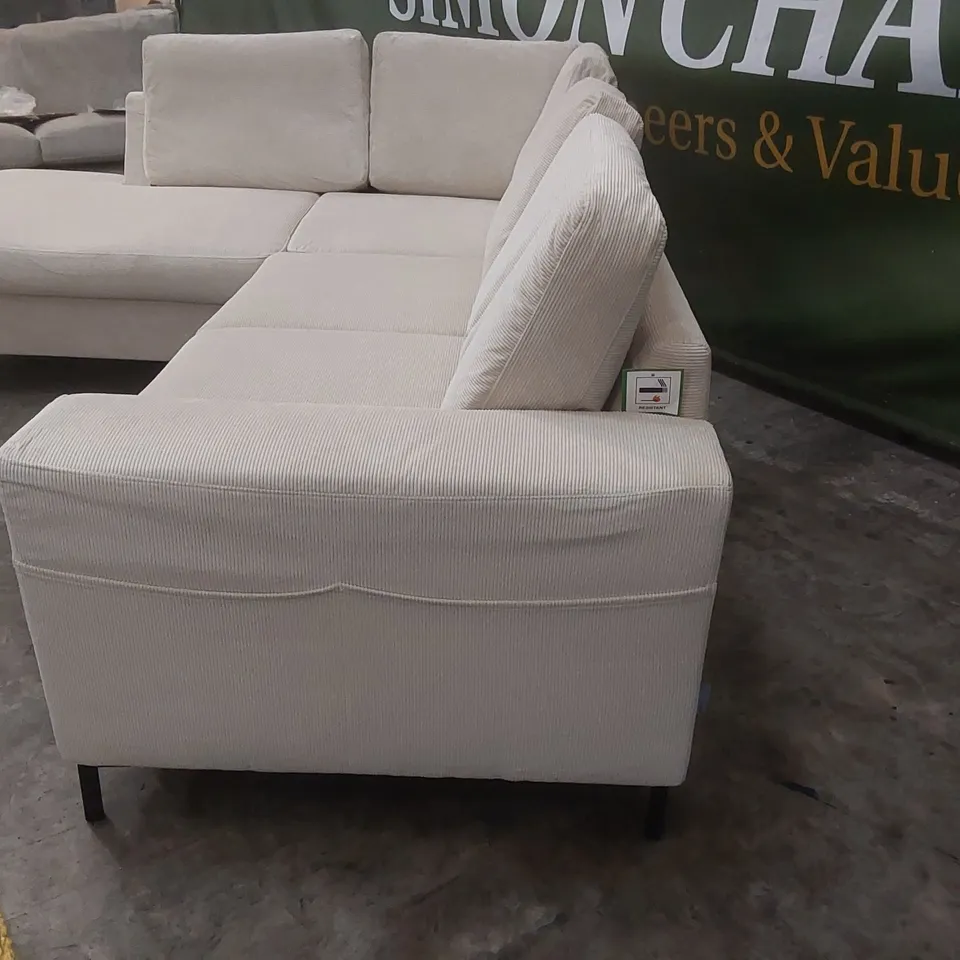 QUALITY DESIGNER LOFTY LILLY 6 SEATER CORNER SOFA BED