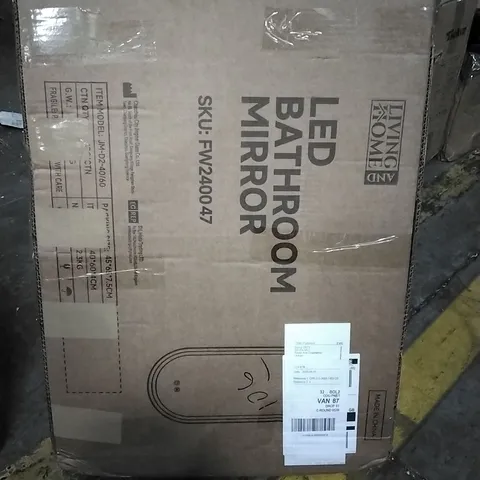 BOXED LIVING AND HOME LED BATHROOM MIRROR FW240047