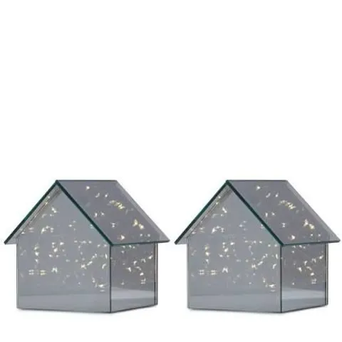 HOME STORIES SET OF PRE LIT TWINKLE HOUSES