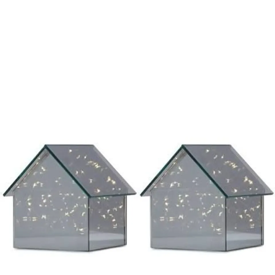 HOME STORIES SET OF PRE LIT TWINKLE HOUSES