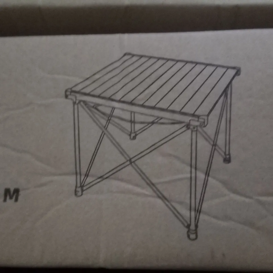 LOT OF 4 BOXED ADJUSTABLE FOLDING TABLES