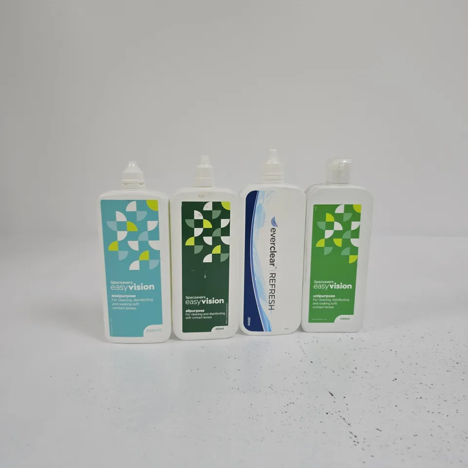 SPECSAVERS EASYVISION & EVERCLEAR CONTACT LENS SOLUTIONS – 250ML BOTTLES (MIXED BRANDS)