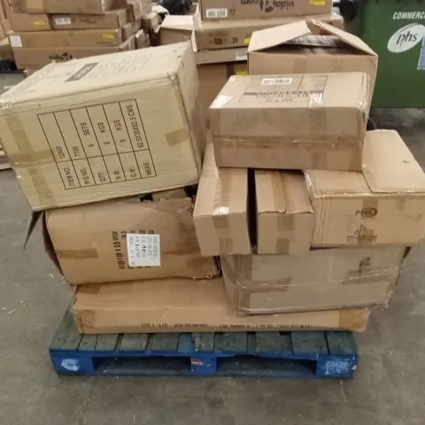 PALLET OF ASSORTED E-COMMERCE GOODS AND PRODUCTS TO INCLUDE; CHRISTMAS DECORATIONS, DINING SET PARTS, SMALL LED LANTERNS, FOAM INTERLOCKING MATS ETC