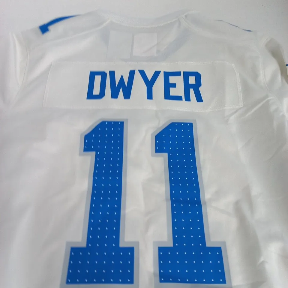 DETROIT LIONS ON-FIELD NFL JERSEY – DWYER #11 (WHITE) - SIZE M