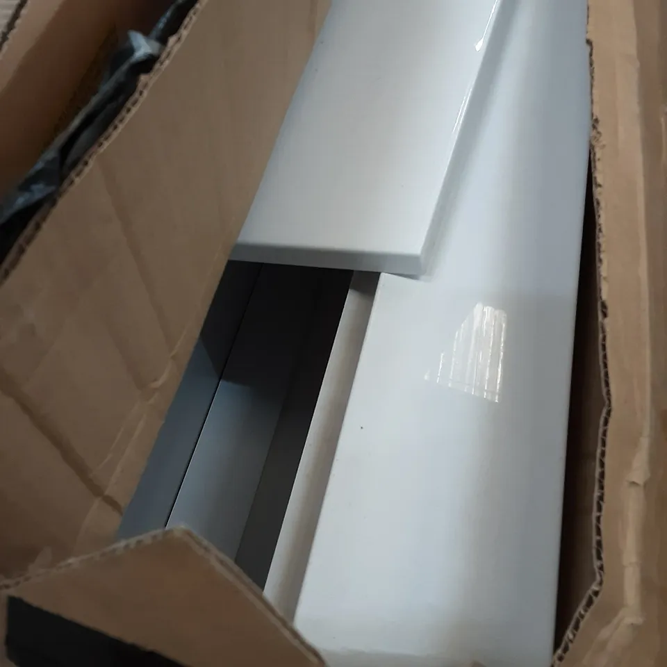 BOXED FURNITURE PARTS , GLOSS WHITE 