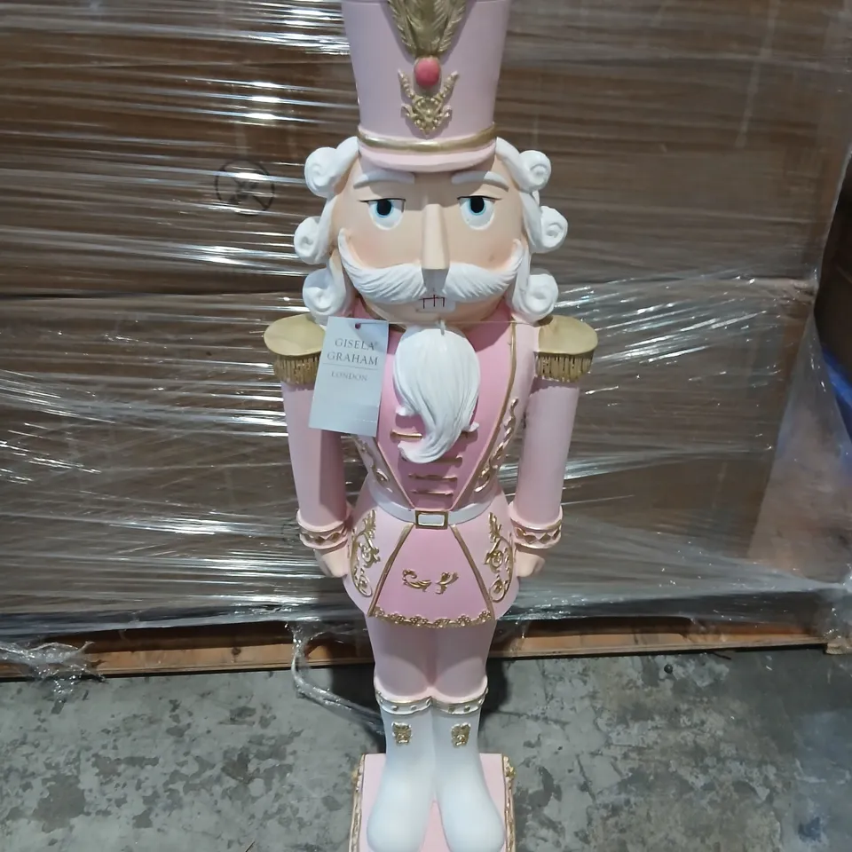 PALLET OF APPROXIMATELY 45 BRAND NEW BOXED GISELA GRAHAM NUTCRACKER FIGURINE – PINK & GOLD, LONDON