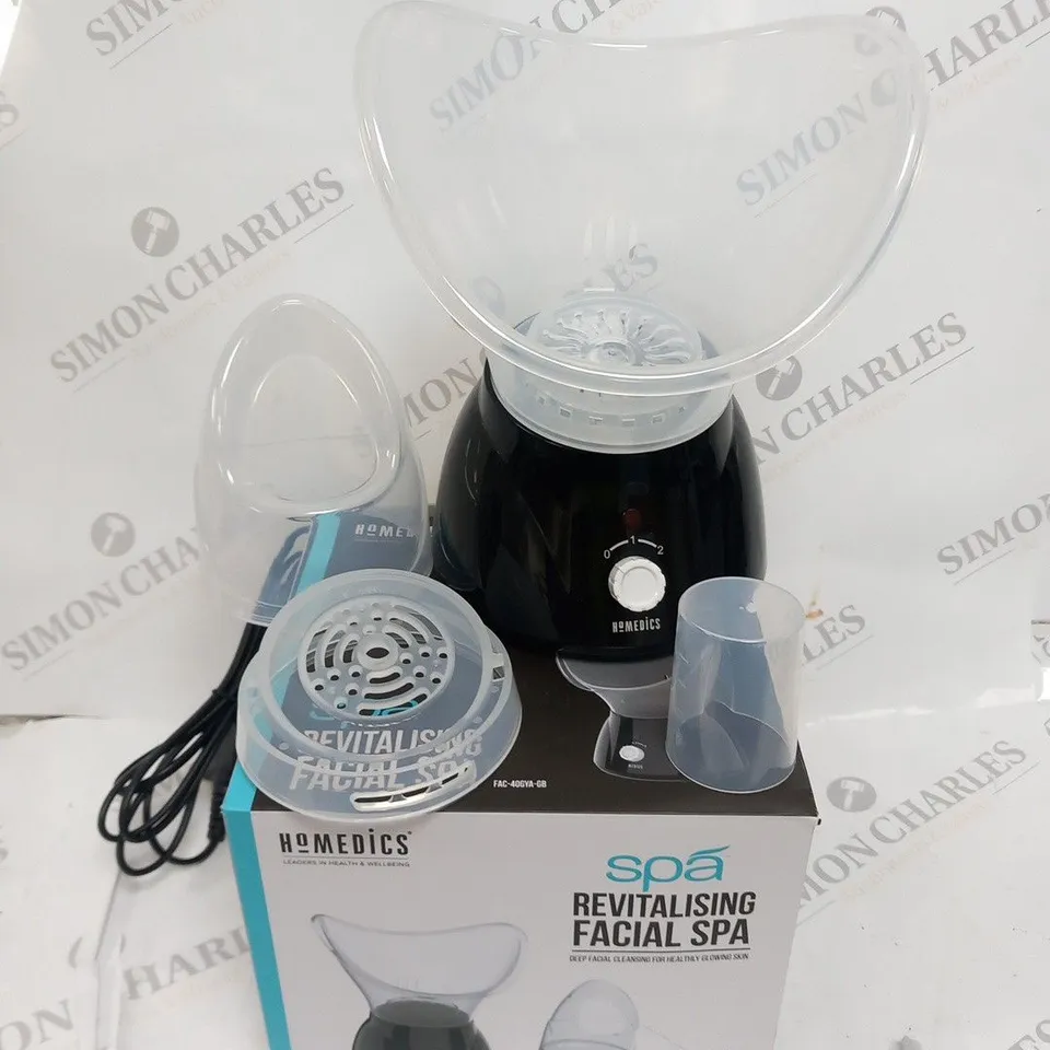 BOXED HOMEDICS SPA REVITALISING FACIAL SPA DEEP CLEANSING FOR HEALTHY GLOWING SKIN