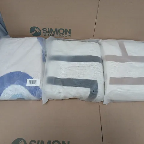 LARGE QUANTITY OF ASSORTED ITEMS TO INCLUDE ASSORTMENT OF THROW BLANKETS, ARTIFICIAL FLOWERS ETC - COLLECTION ONLY