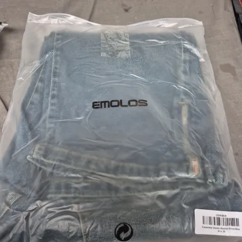 CARPENTER DENIM WASHED STONE BLUE JEANS – UK SIZE 36